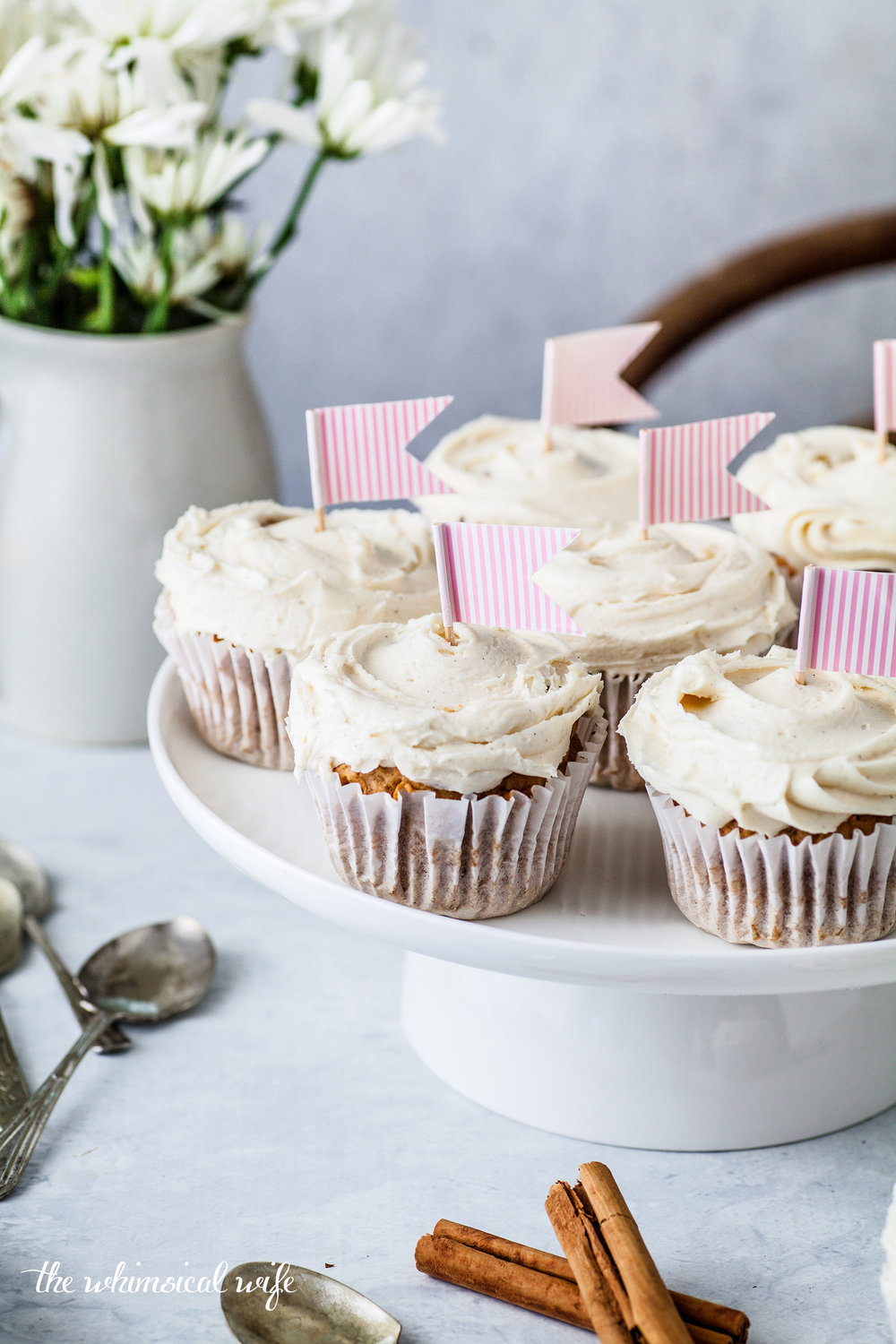 30 Cakes In 30 Days | 7. Chai Cupcakes With Honey Buttercream {GF, DF, Vegan & Nut Free} | The Whimsical Wife